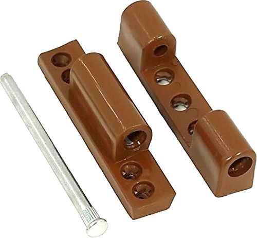 PVC MENTEŞESİ METAL KAHVE 75MM (10)